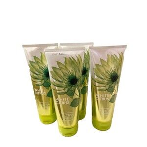 4 BATH & BODY WORKS WHITE CITRUS ULTIMATE HYDRATION CREAM HAND LOTION 8 OZ LARGE